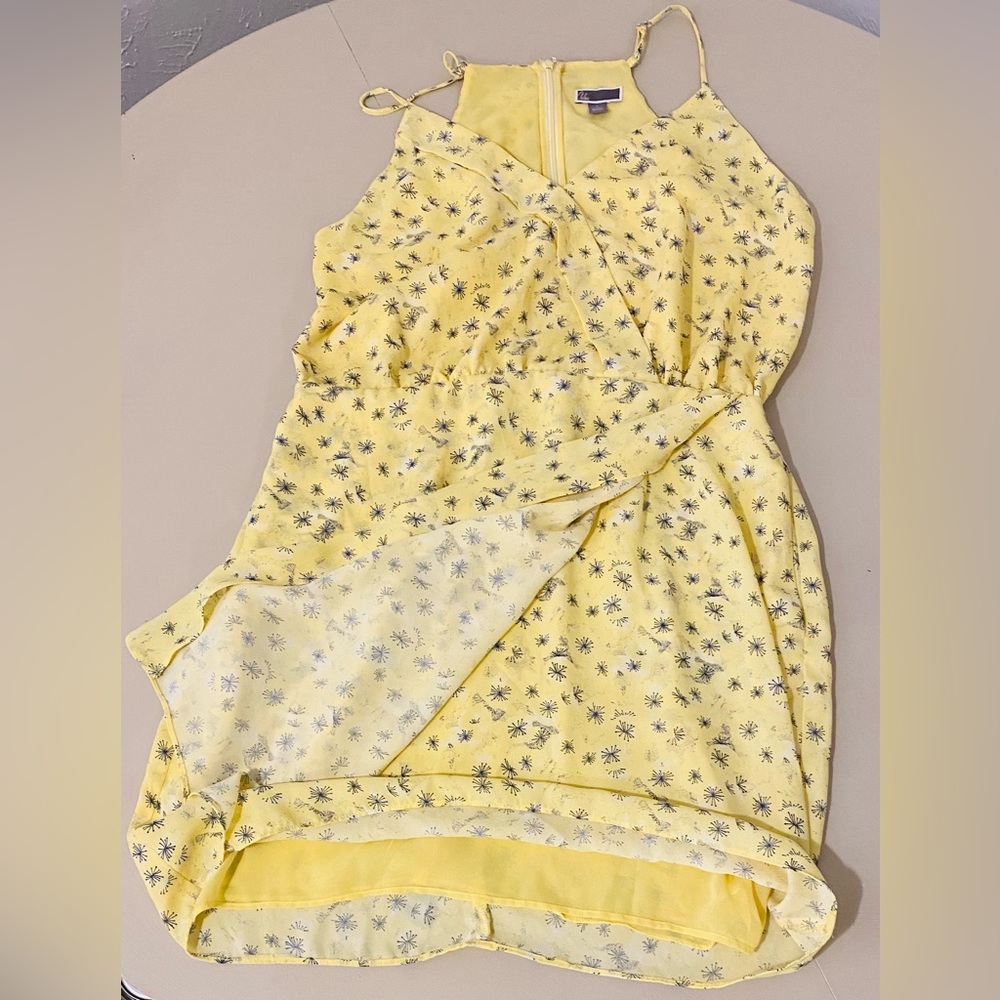 Ladies, yellow flower sundress